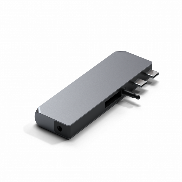 Satechi Aluminium Pro Hub Mini (1xUSB4 96W up to 6K 60Hz display output, 2 x USB-A 3.0, 1xEthernet, 1xUSB-C, 1xAudio) - Space Grey [7]