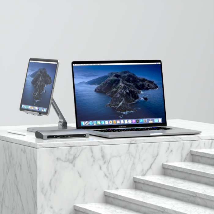 Satechi Aluminium Thunderbolt 4 Dock (1xT4 P 96W,3x T4 40Gbps 15W,Ethernet,3xUSB-A 3.2 10 Gbps,1xUSB-A 2.0 charging,SDcard,3.5mm audio) EU version - Space Grey [4]