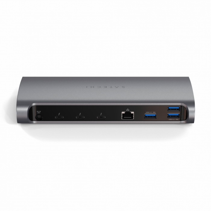 Satechi Aluminium Thunderbolt 4 Dock (1xT4 P 96W,3x T4 40Gbps 15W,Ethernet,3xUSB-A 3.2 10 Gbps,1xUSB-A 2.0 charging,SDcard,3.5mm audio) EU version - Space Grey [7]