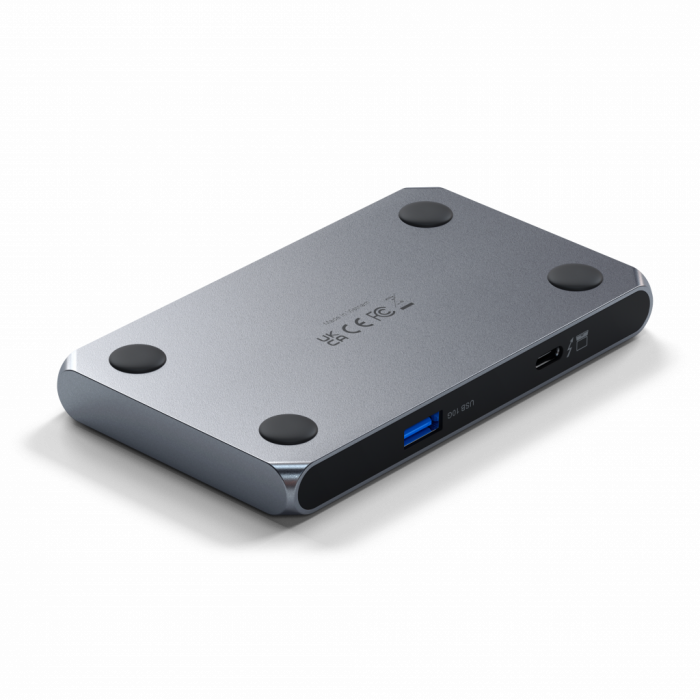 Satechi Aluminium Thunderbolt 4 Slim Hub (3x Thunderbolt 4 Downstream Ports 40 Gbps,2x 4K 60Hz or 1x 8K or 1x 6K on Mac,1x DC 20V Port) - Grey [6]