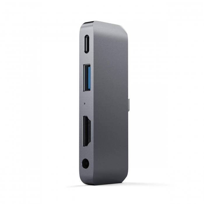 Satechi Aluminium Type-C Mobile Pro Hub (HDMI 4k,1x Jack 3mm,1x USB-A,1x USB-C) - Space Grey [5]