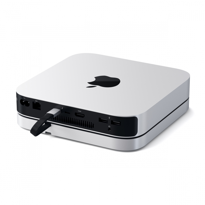 Satechi Aluminium Type-C Stand and Hub for Mac Mini - Silver [3]