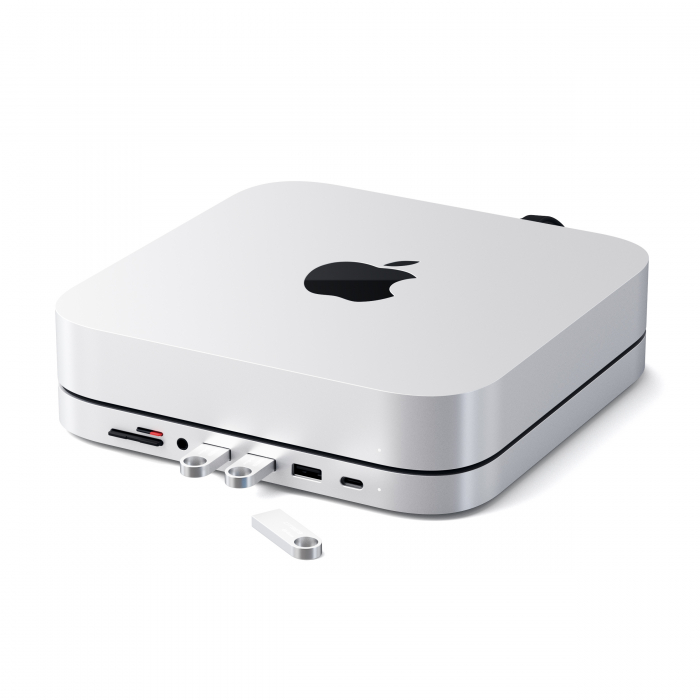 Satechi Aluminium Type-C Stand and Hub for Mac Mini - Silver [8]