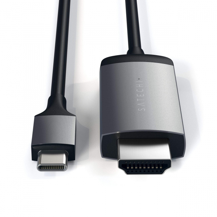 Satechi Aluminium Type-C to 4K HDMI Cable - Space Grey [4]