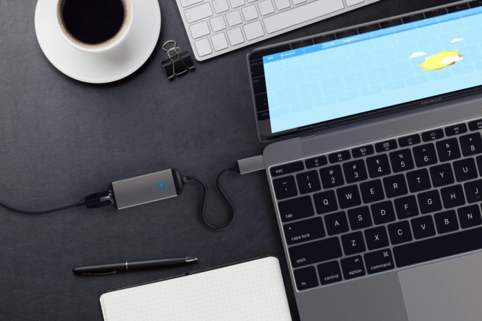 Satechi Aluminium Type-C to Ethernet Adapter - Space Grey [3]