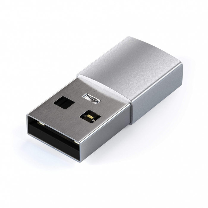Satechi Aluminum Type-A to Type-C Adapter - Silver [2]