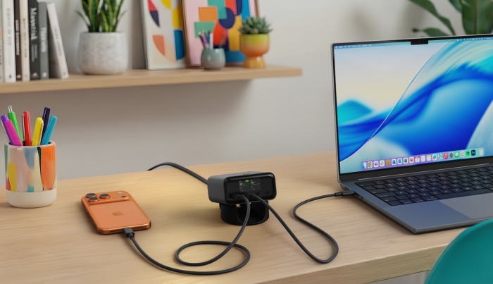 Satechi ChargeView 140W Desktop Charger(4xUSB-C) - Space Black [4]
