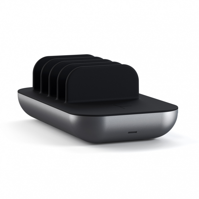 Satechi Dock 5 Multi device charging station with EU plug (2xUSB-C PD 20 W, 2x USB-A 12W, Wireless) - Space Grey [6]