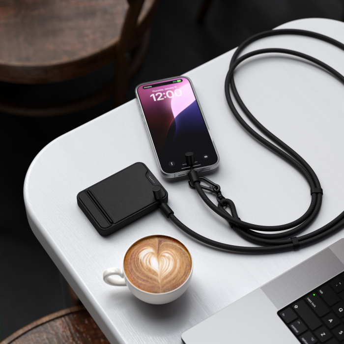 Satechi OntheGo Crossbody Lanyard Cable - Black [2]