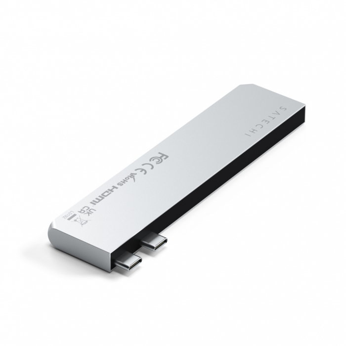 Satechi PRO HUB SLIM (1xUSB4,1xHDMI,2xUSB-A,SD/MicroSD,UHS-I up to 104MB/s, SD/SDHC/SDXC up to 2TB,1xUSB-C) - Silver [6]