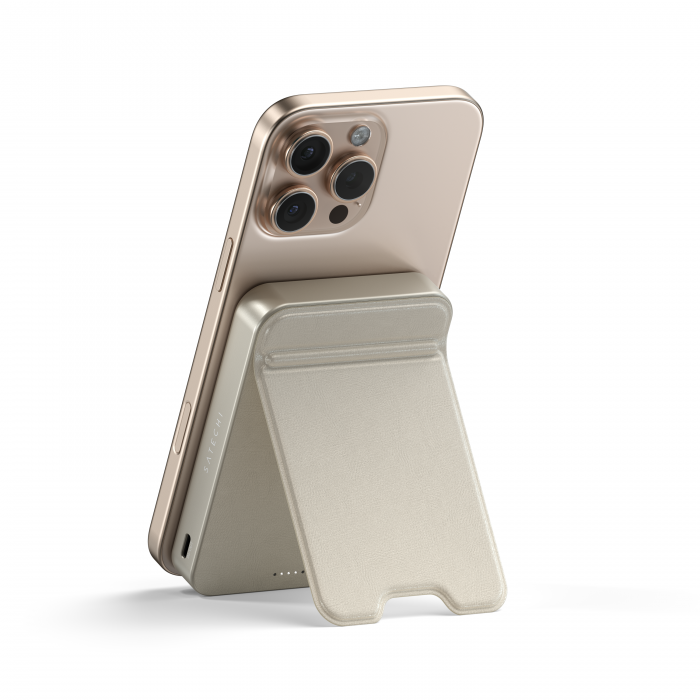 Satechi Qi2 10K Magnetic Power Bank with Stand - Sand [5]
