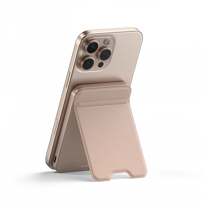 Satechi Qi2 5K Magnetic Power Bank with Stand - Desert Rose [3]