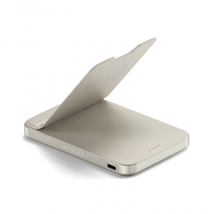 Satechi Qi2 5K Magnetic Power Bank with Stand - Sand [3]