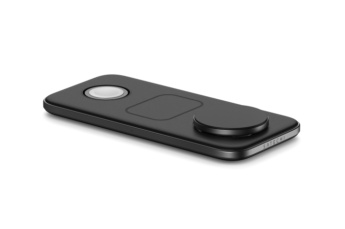 Satechi Qi2 Trio Wireless Charging Pad - with Type A,C,G plugs - Space gray [6]
