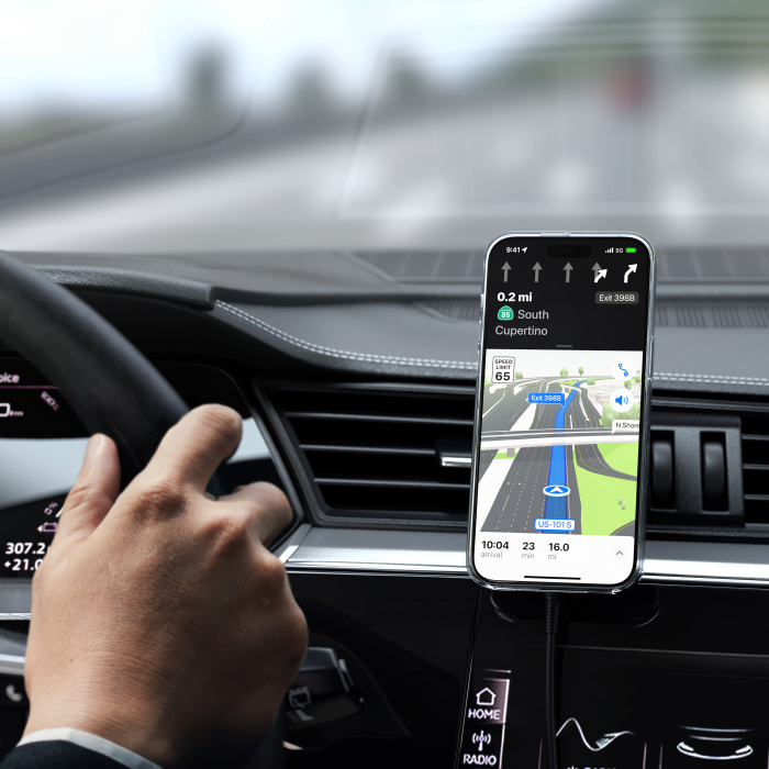 Satechi Qi2 Wireless Car Charger - Space Gray [4]