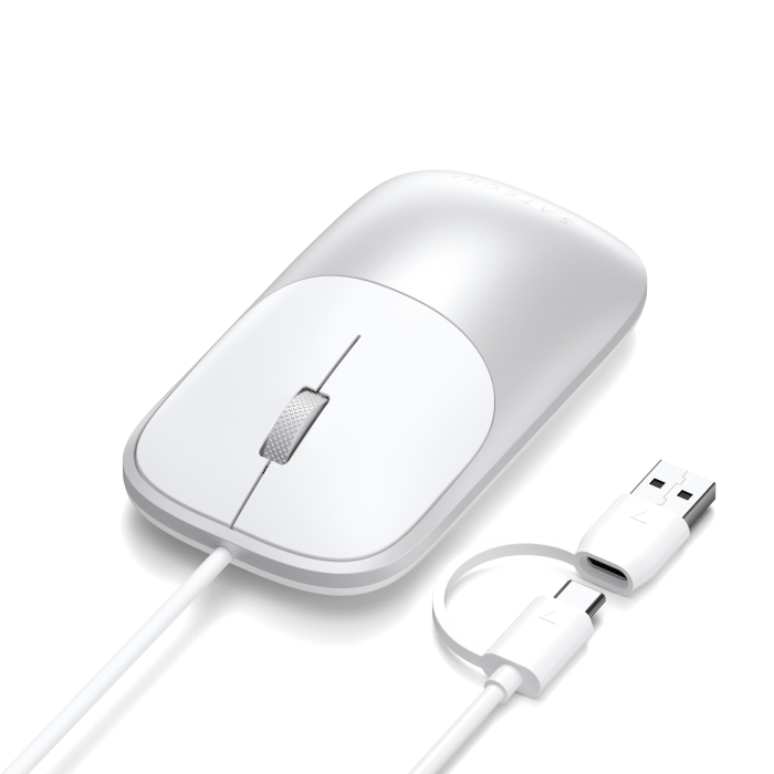 Satechi Slim LX Wired Mouse - Silver [9]