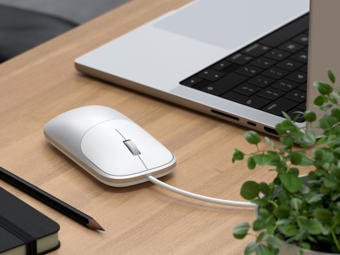 Satechi Slim LX Wired Mouse - Silver [5]