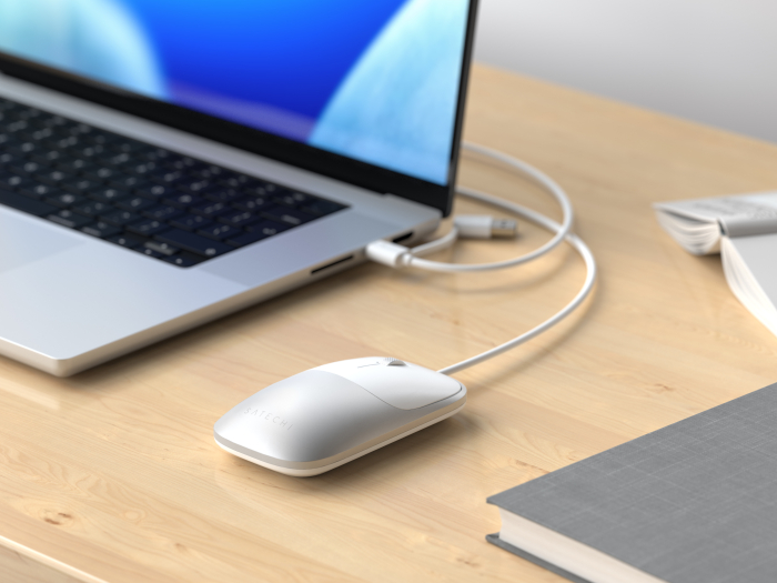 Satechi Slim LX Wired Mouse - Silver [6]