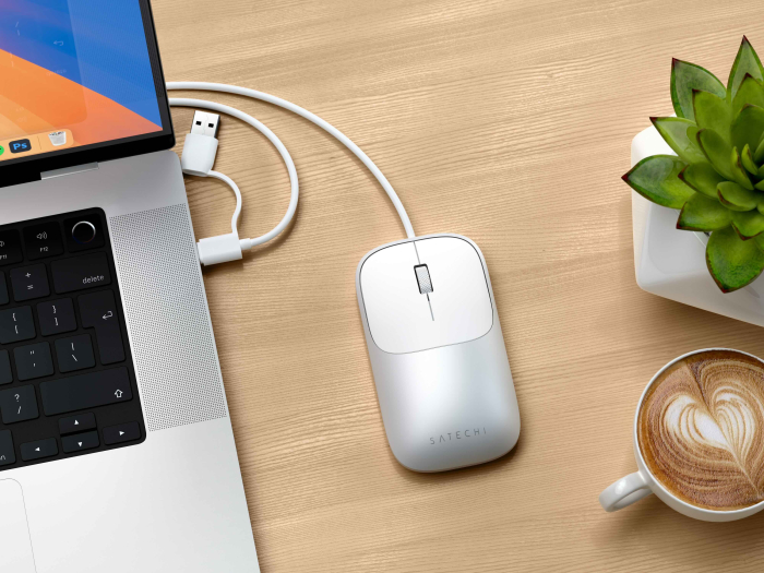 Satechi Slim LX Wired Mouse - Silver [8]