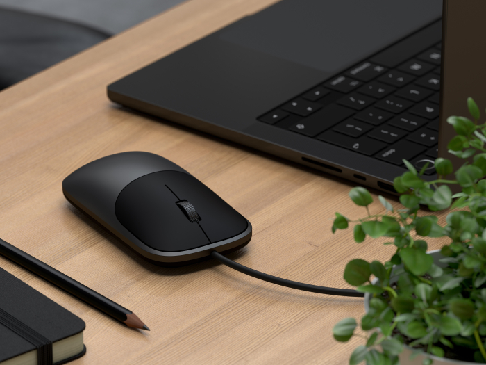 Satechi Slim LX Wired Mouse - Space Black [9]