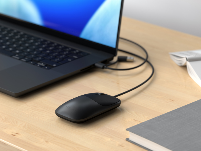 Satechi Slim LX Wired Mouse - Space Black [4]