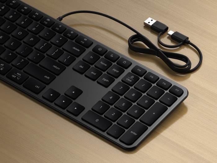 Satechi Slim LX3 Wired Keyboard - US English - Space Black [2]