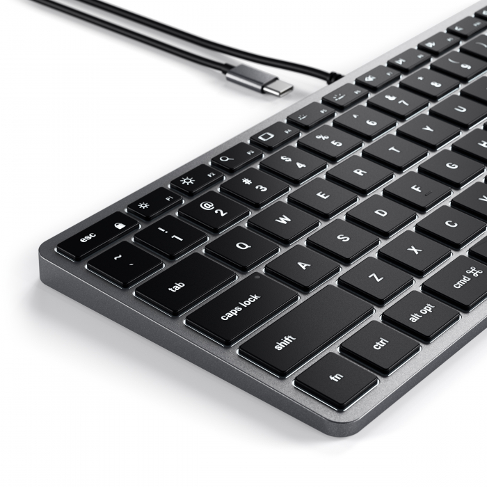 Satechi Slim W1 USB-C BACKLIT Wired Keyboard - US - Space Grey [2]