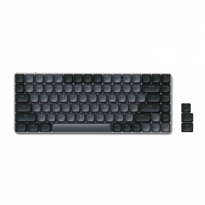 Satechi SM1 Slim Mechanical Backlit Bluetooth Keyboard (Windows Keycaps - Windows, Left Alt, Right Alt 2.4GHz USB Receiver) - Black [6]
