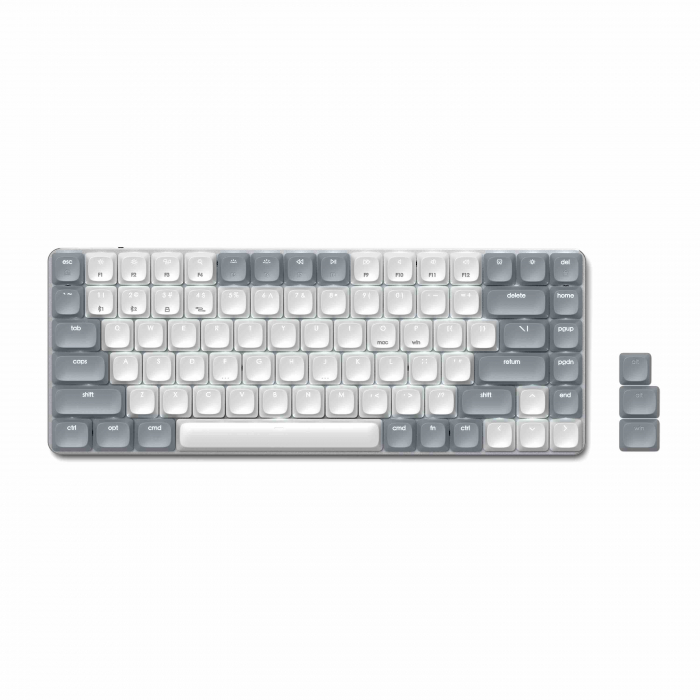 Satechi SM1 Slim Mechanical Backlit Bluetooth Keyboard (Windows Keycaps - Windows, Left Alt, Right Alt 2.4GHz USB Receiver) - Grey/White [7]