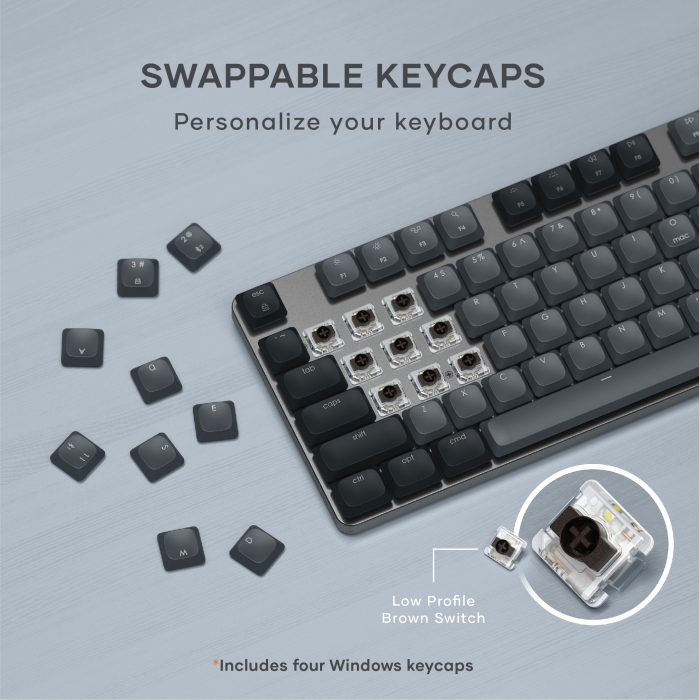 Satechi SM3 Slim Mechanical Backlit Bluetooth Keyboard (Dark) - US- Dark [3]
