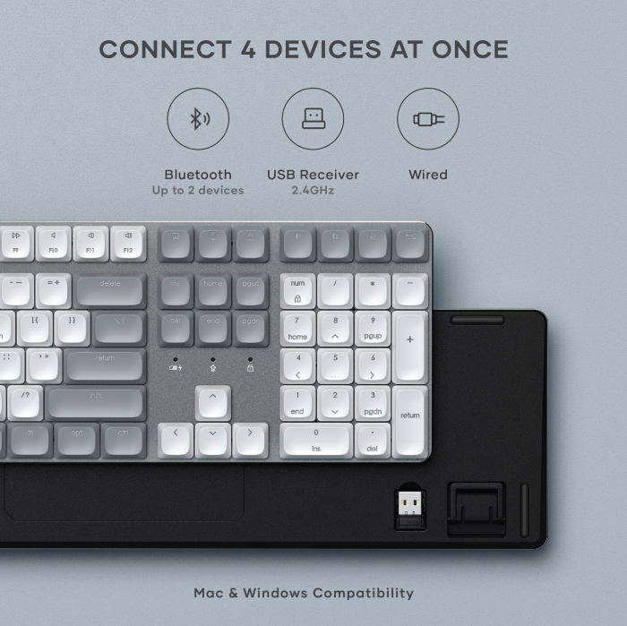 Satechi SM3 Slim Mechanical Backlit Bluetooth Keyboard (Light) - US - Light [14]