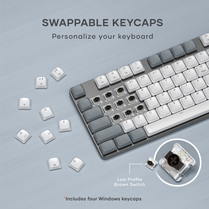 Satechi SM3 Slim Mechanical Backlit Bluetooth Keyboard (Light) - US - Light [9]