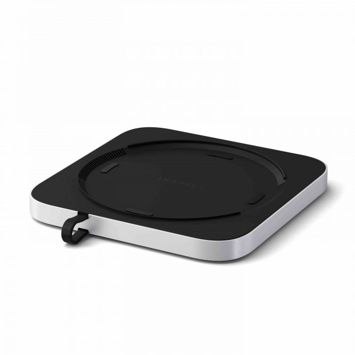 Satechi Stand & Hub For Mac Mini / Studio (1x USB-C 3.2, 1xUSB-A 3.2, 2x USB-A 3.0, 3.5mm Audio,1x Micro/SD, 1x NVMe/M.2 SATA SSD Enclosure Drive not included) - Silver [2]
