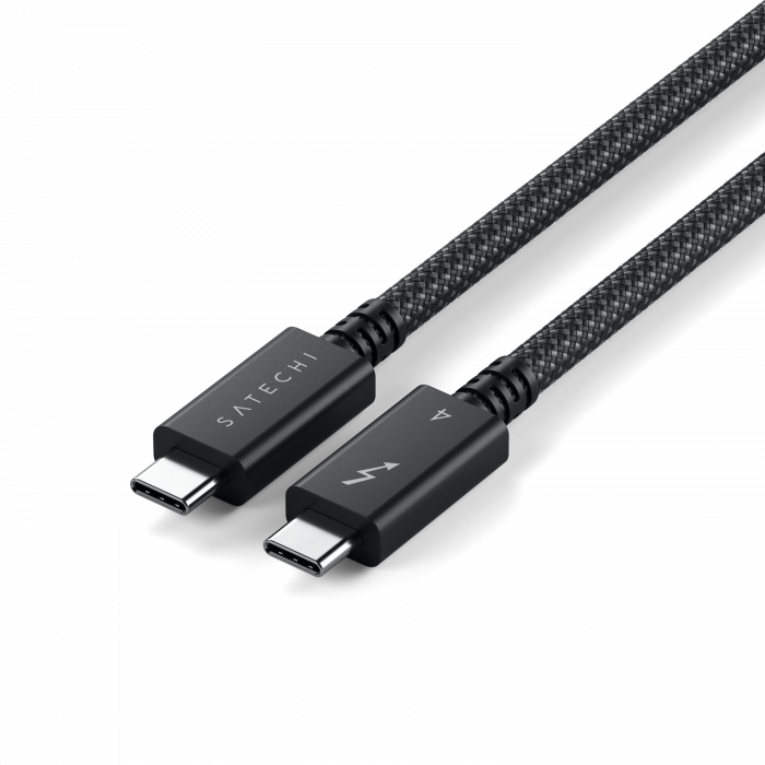 Satechi Thunderbolt 4 Pro Braided Cable 1m (PD240W,40Gpbs data,8K resolution) - Black [2]