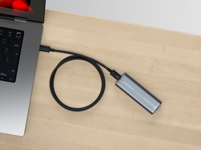 Satechi Thunderbolt 4 Pro Braided Cable 1m (PD240W,40Gpbs data,8K resolution) - Black [7]