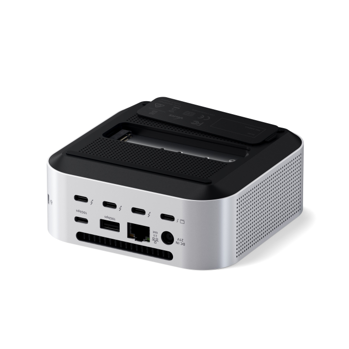 Satechi Thunderbolt 5 CubeDock with SSD Enclosure (3xTBT 5 Downstream Ports, TBT 5 Host Port 140W,2x USB-C 3.2, 2x USB-A 3.2, 2.5 Gigabit Ethernet,SD & microSD Reader,M.2 NVMe SSD Enclosure,Active Coo [5]