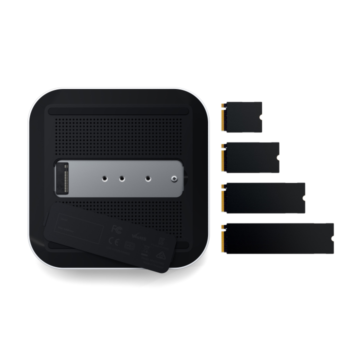 Satechi Thunderbolt 5 CubeDock with SSD Enclosure (3xTBT 5 Downstream Ports, TBT 5 Host Port 140W,2x USB-C 3.2, 2x USB-A 3.2, 2.5 Gigabit Ethernet,SD & microSD Reader,M.2 NVMe SSD Enclosure,Active Coo [7]