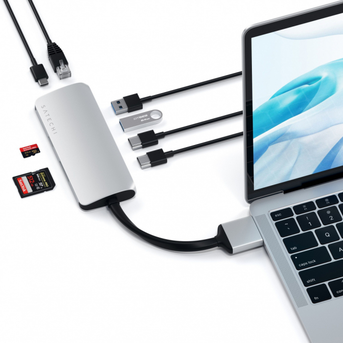 Satechi Type-C Dual Multimedia Adapter - Silver [4]