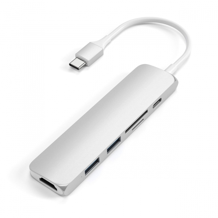 Satechi Type-C Slim Multimedia Adapter V2 - Silver [2]