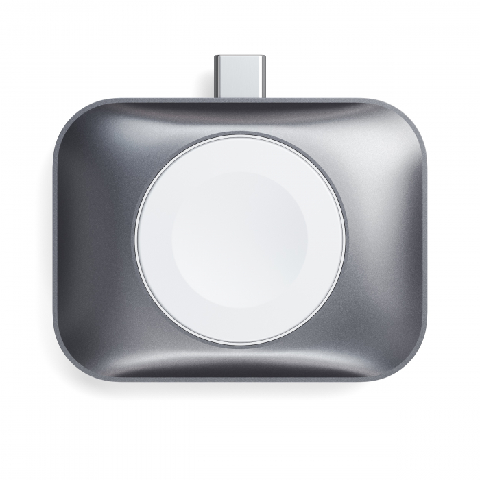 Satechi USB-C 2 in 1 Wireless charging dock for Apple watch and Airpods - Silver [8]