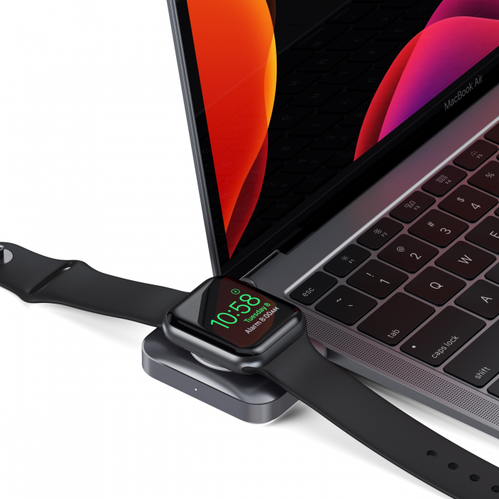 Satechi USB-C 2 in 1 Wireless charging dock for Apple watch and Airpods - Silver [7]