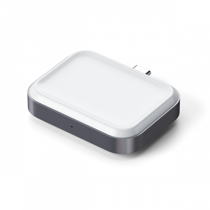 Satechi USB-C 2 in 1 Wireless charging dock for Apple watch and Airpods - Silver [5]