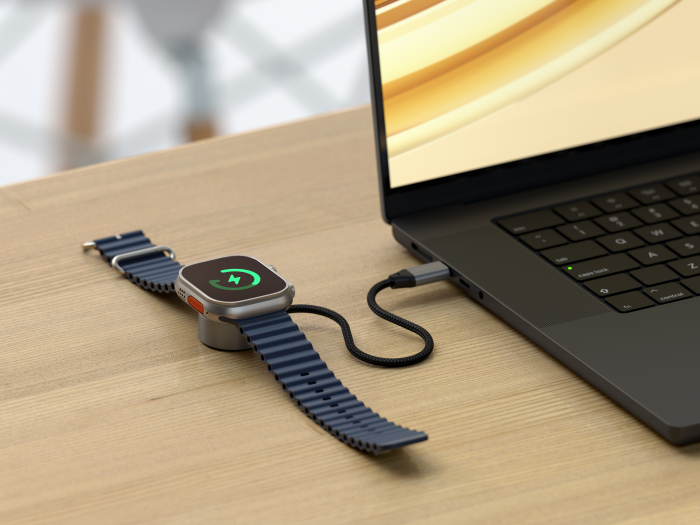 Satechi USB-C Magnetic Fast-Charging Cable for Apple Watch - Space Gray [6]
