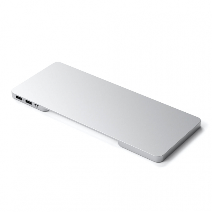 Satechi USB-C Slim Dock 24" IMAC (1xType-C Upstream Port,2x USB 2.0,1xMicro SD,1xSD Card,1xUSB-A,1x M.2 SSD slot, 1xUSB-C) colour match cable inc. - Silver [3]