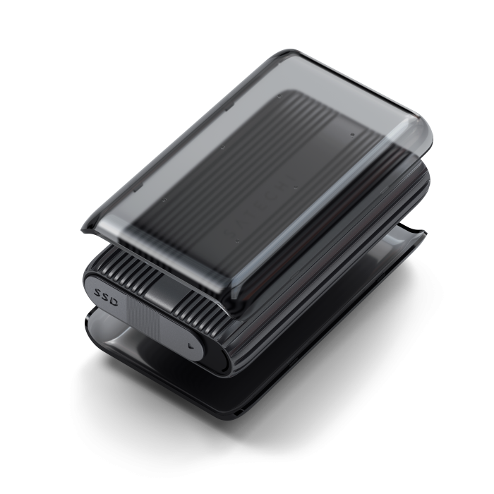 Satechi USB4 NVMe SSD Pro Enclosure (M.2 NVMe Drives 2280/2260/2242mm-16TBmax,PCI-E Gen 4x4,max bandwidth 8GB/s; reading/writing 3840MB/s ) - Grey [3]