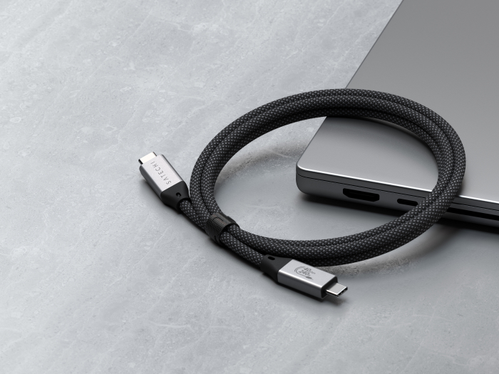 Satechi USB4 Pro Braided Cable 1.2m (PD240W,40Gbps data,8K/60Hz or 4K/120Hz) - Black [6]
