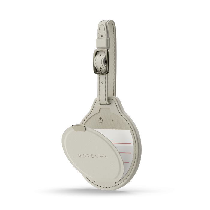 Satechi Vegan-Leather FindAll Luggage Tag - Sand [1]