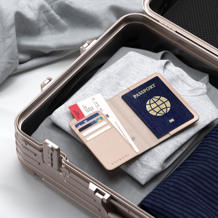 Satechi Vegan-Leather FindAll Passport Cover - Desert Rose [4]