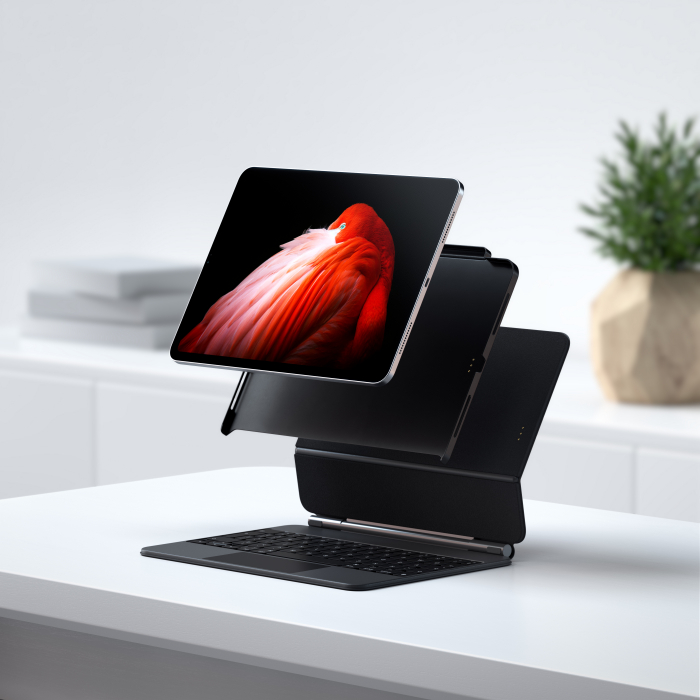 Satechi Vegan-Leather Magnetic Case For iPad Pro 12.9inch - Black [6]