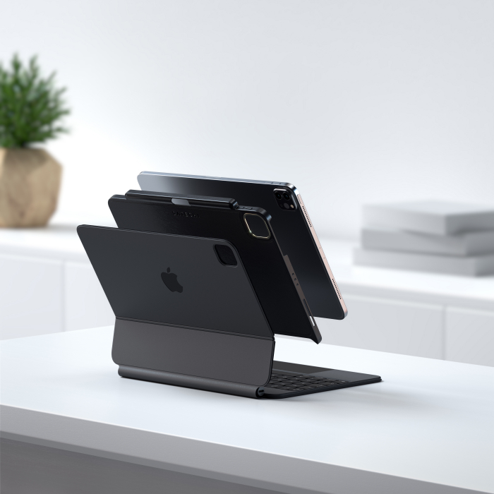 Satechi Vegan-Leather Magnetic Case For iPad Pro 12.9inch - Black [3]